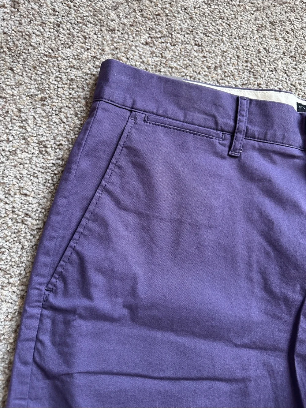 NWT J.Crew 7” Chino Short in Purple Twilight Men’s Size 31 Preppy Summer ASO TV